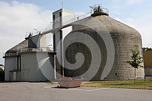 Sewage treatment plant tower