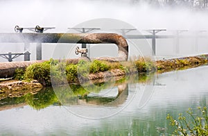 Sewage treatment system pipes