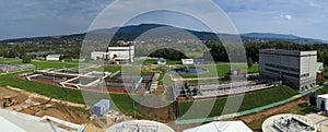 Sewage works from above