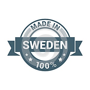 Sewden stamp design vector