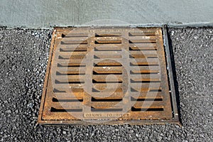 Sewer Drainage Grate At New Construction