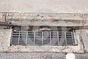 Sewer grate water and rain drain