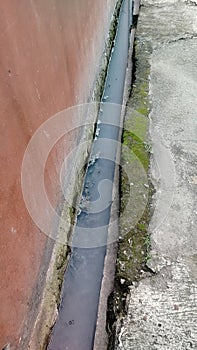 Sewerage channels for residents who have been contaminated by waste