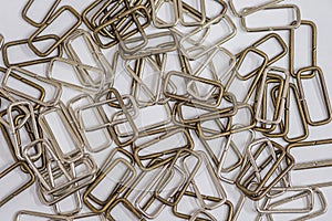 Sewing accessories. Many metal frames.
