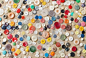 Sewing buttons background