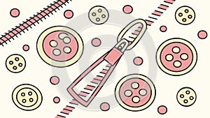 Sewing Buttons Pattern Vector Background, vector design Generative AI