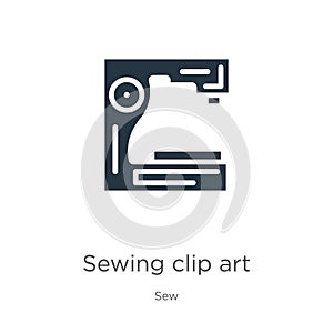 Sewing clip art icon vector. Trendy flat sewing clip art icon from sew collection isolated on white background. Vector