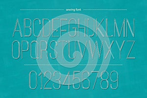 Sewing font