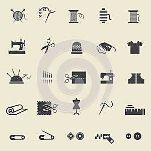 Sewing icons photo