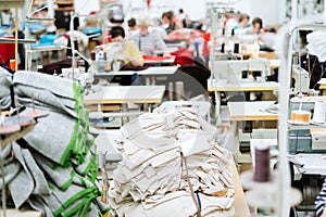 Sewing industry manufacturing