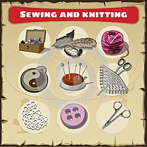 Sewing and knitting set