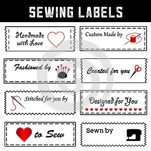 Sewing Labels for DIY Fashion, Sewing, Tailoring, Crafts