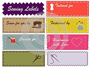 Sewing Labels, Pantone Colors photo