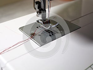 Sewing machine, closeup