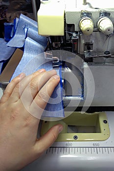 Sewing machine, clothing manufacture