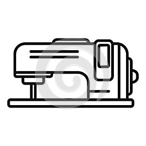Sewing machine icon outline vector. Cotton plant