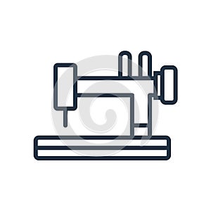 Sewing machine icon vector isolated on white background, Sewing machine sign