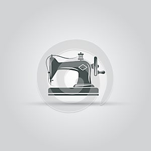 Sewing machine isolated vector icon