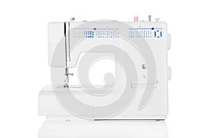 Sewing machine isolated on white background