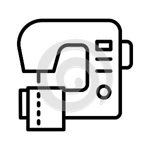 Sewing machine, machine, sew, stitching fully editable vector icon
