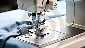 sewing machine, textile industry, spool, thread, garment, factory, craft generated by AI