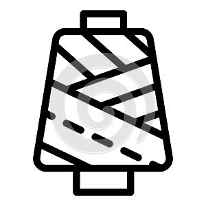 Sewing machine thread icon, outline style