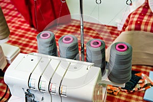 Sewing machines at market