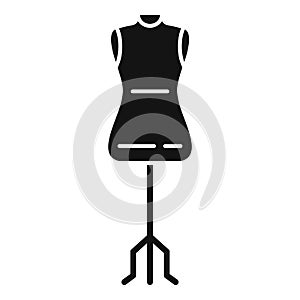 Sewing mannequin icon simple vector. Repair machine