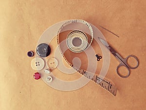 Sewing and measuring tools