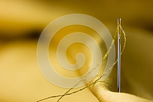 Sewing needle detail