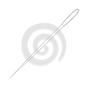 Sewing needle illustration isolated