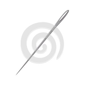 sewing needle isolated illustration