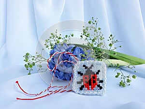 Traditional Romanian sewing pattern, Martisor.