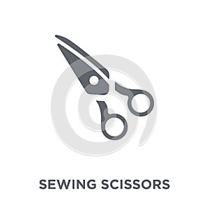 Sewing scissors icon from Sew collection.