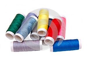 Sewing thread in different colors