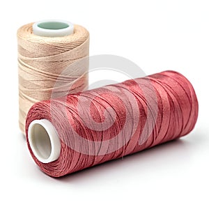 Sewing Thread Isolated on White Background