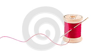 Sewing thread and needle