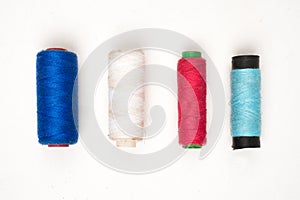 Sewing Thread Spool Isolated on White Background