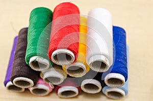 Sewing thread in various colors