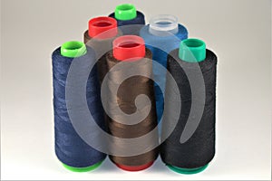 Sewing threads of different colors