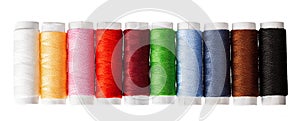 Sewing threads multicolored