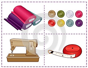 Sewing Tools, Pantone Colors