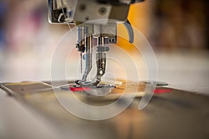 Walking foot sewing machine