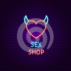 Sex Shop Neon Label