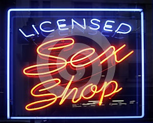 Sex shop sign