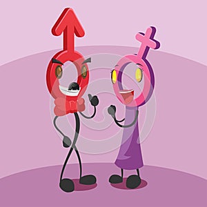 Sex Symbol Character Mascot Cartoon Vector