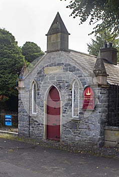 The Sexton`s building at the gateway to grounds of St Malachy`s Parish Church in Hillsborough photo