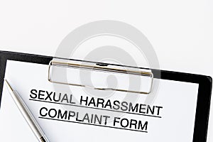 Sexual Harassment Complaint Form on