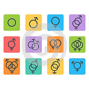 Sexual orientation icons