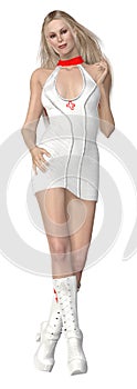 3d rendered nurse